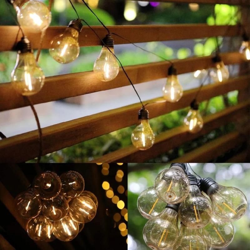 10 Bulbs String Solar Power LED Light Bulb