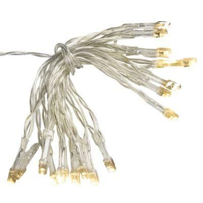 Battery Operated Static/Flash Warm White LED String Lights