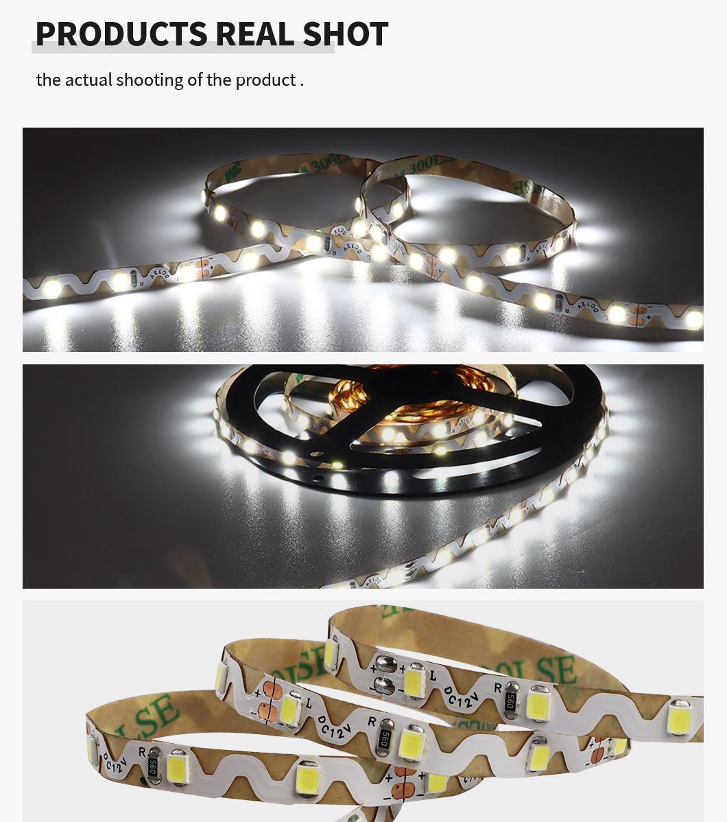 Super Bright 60LEDs/M SMD2835 S Shape LED Strip for Indoor Lighting