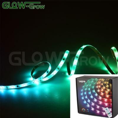 UL Listed Bedroom Remote Control Color Changing LED Strip Light for Indoor Use