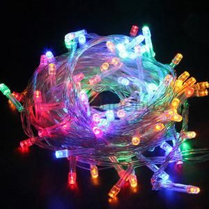 10m Solar Powered Outdoor Garden Multi Color LED String Light