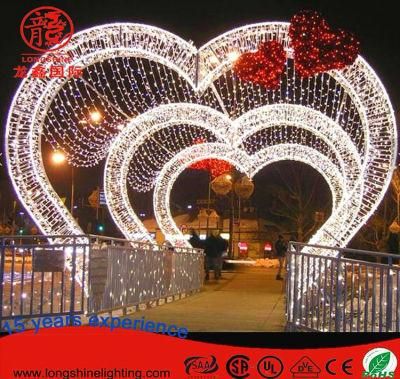 Large LED 3D Arch Motif Light for Outdoor Street Decoration