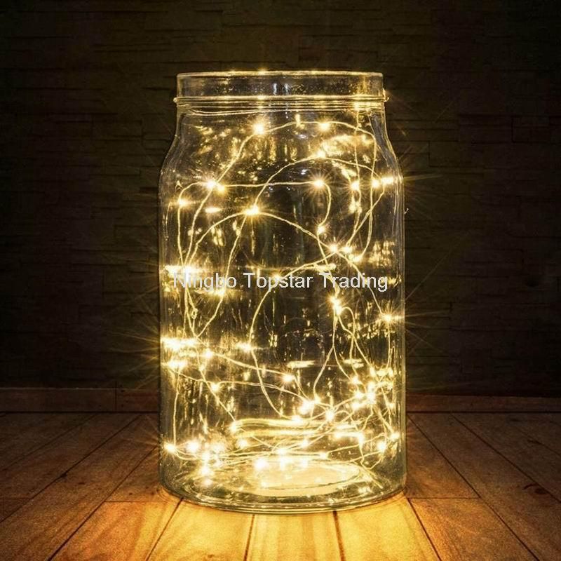 Wedding Party Christmas Bedroom Decoration Chain Xmas Lights Copper Strip Light Wire String LED Fairy Light