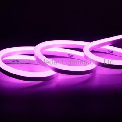 Holiday Christmas Wedding Decoration Light DC24V Flexible SMD2835 LED Neon Lamps Waterproof Purple Color