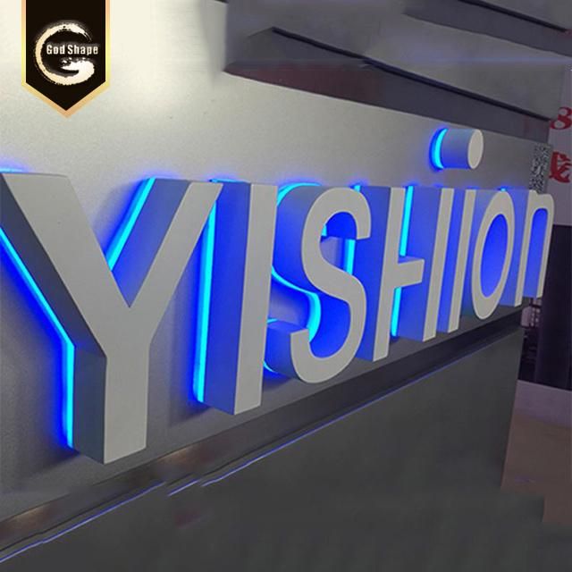 LED Backlit Alphabet Metal Channel Illuminated Letter Sign