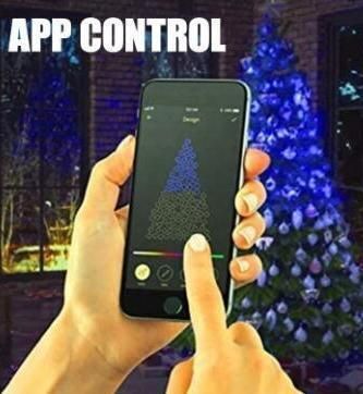 Christmas Tree Decoration Lights Custom LED String Lights APP Remote Control Fairy Light