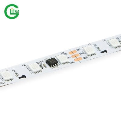 High Quality LED Light Stripsmdws2811 RGB Pixel LED Light 60LED Flexible LED Strip IP20 Dream Color Strip for Decoration Lighting