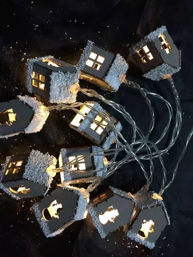 LED String Lights with Different Covers House