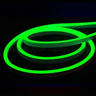 Holiday Christmas Wedding Party Decoration Mini Size 9*14mm DC24V Flexible SMD LED Neon Flex Waterproof Green Color