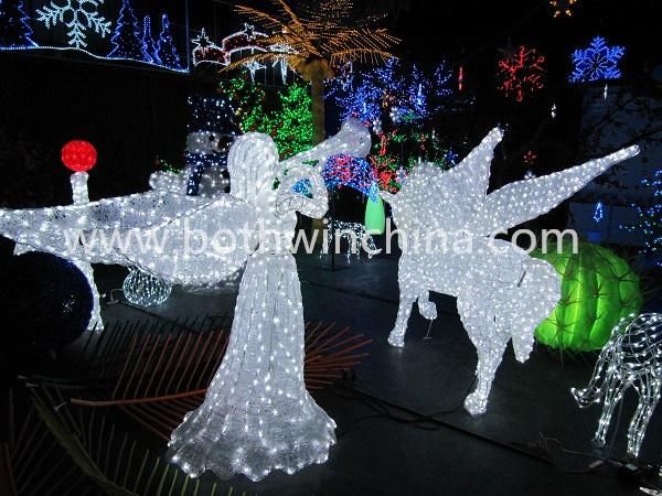 3D Acrylic Light (BW-SC-202) Fly Horse Holiday Lights as High Class Place Decoration