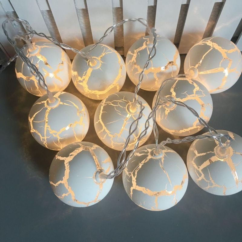 LED Easter Egg Crack Ball Shape String Light for Christmas Party Home Decor