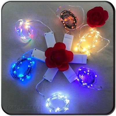 Customizable Fairy Lights Wedding Mini Copper Wire LED Battery Operated White String Lights for Christmas Decorations