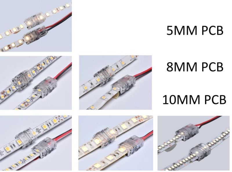 IP20/IP65 2pin 3pin 4pin 5pin LED Strip Connectors