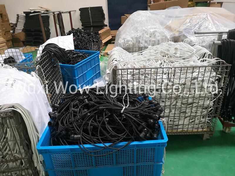E27 Pendant Lights E27 Festoon Lights Patio String Light Christmas LED Garland E27 Outdoor IP65waterproof Rubber Cable E27 Garland