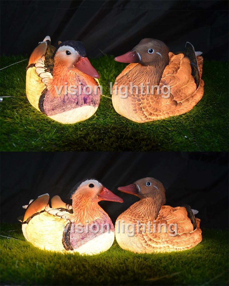 Mandarin Duck 3D Sculpture Lighting