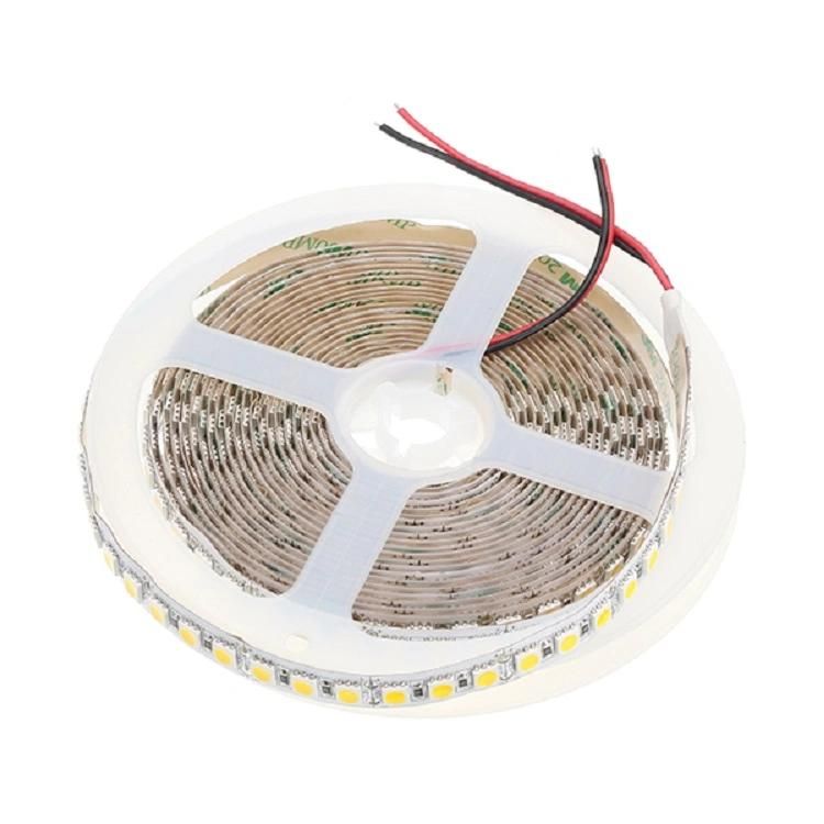 5050 60LEDs IP20 No Waterproof DC12V 5meter One Roll LED Strips White Color