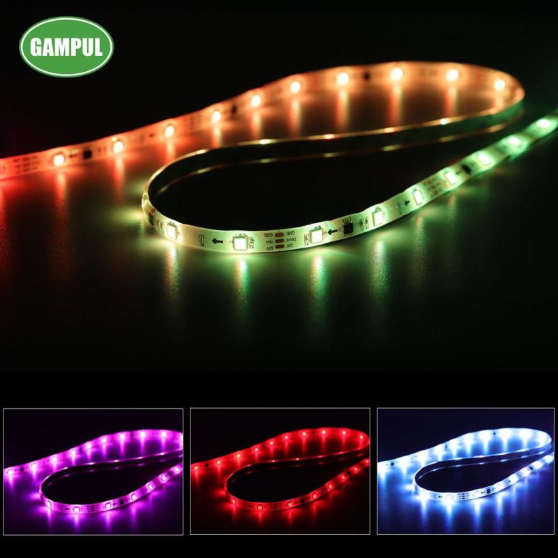 China Factory LED Strip Light, 110-120V Flexible/Waterproof/Multi Colors/Multi-Modes Function/Dimmable SMD5050 LED Tape Light Remote for Home/Office/Building