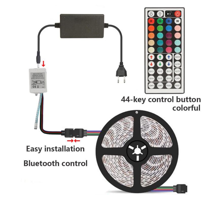 DC12V 5050SMD LED 44keys IR Remote Control LED RGB Strip Light