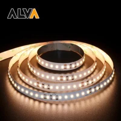 High Lumen 128PCS/M SMD2835 Flexible Rope Light 12V 24V LED Strip with TUV CE, IEC