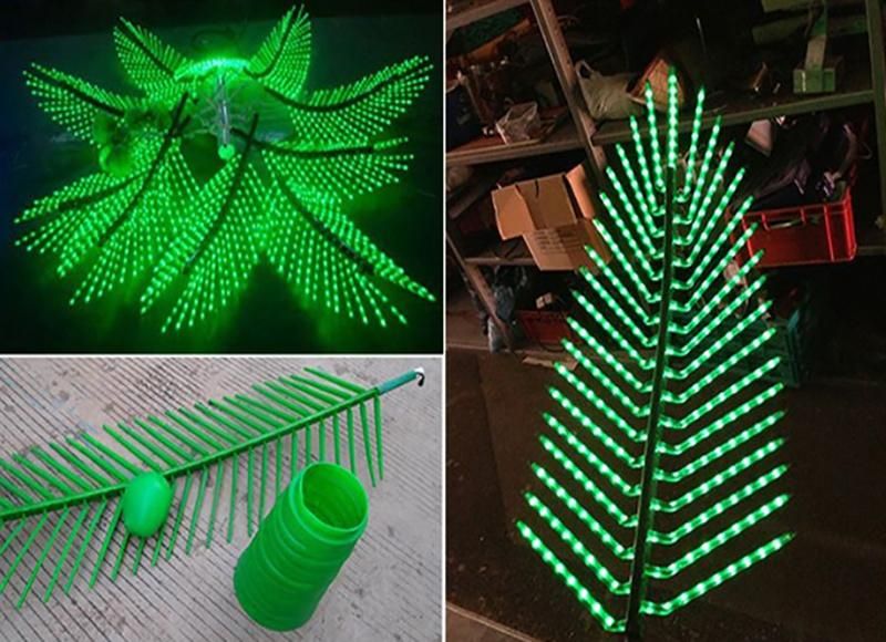 Toprex Decor Hot Sellings Best LED Christmas Lights Palm Trees Outdoor Artificial Plants for Sale