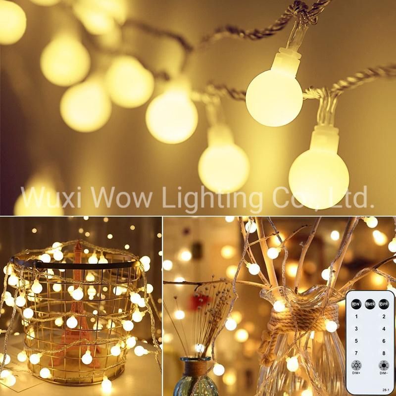 15m/49FT 100 LED Fairy Light Plug in, 8 Modes Waterproof Christmas Lights Indoor & Outdoor Decoration for Garden, Patio, Gazebo, Bedroom, Party, Wedding