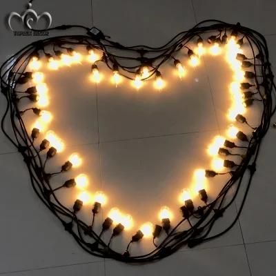 Christmas Decoration Items Names Fairy Lights Customizable Connectable E27 Sockets LED Patio Outdoor Globe Starry String Lights