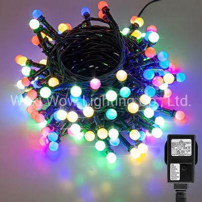 15m/49FT 120LED Outdoor Fairy Light Plug in 8 Modes Waterproof Christmas Tree Lights Outdoor/Indoor for Garden