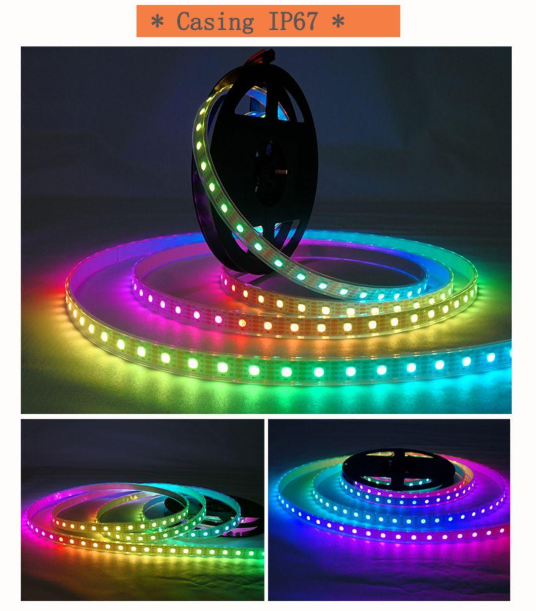 HD107s/Apa107/Apa102/Sk9822 144LEDs/M Flexible Pixels Light LED Strip 144pixels