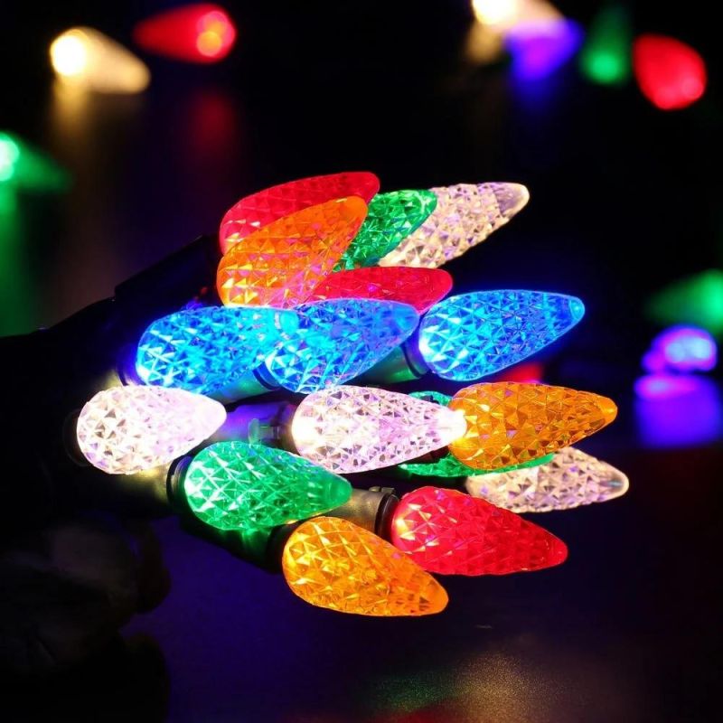 UL M5 C6 C7 C9 LED Fairy Decorative String Lights for Patio and Christmas Tree