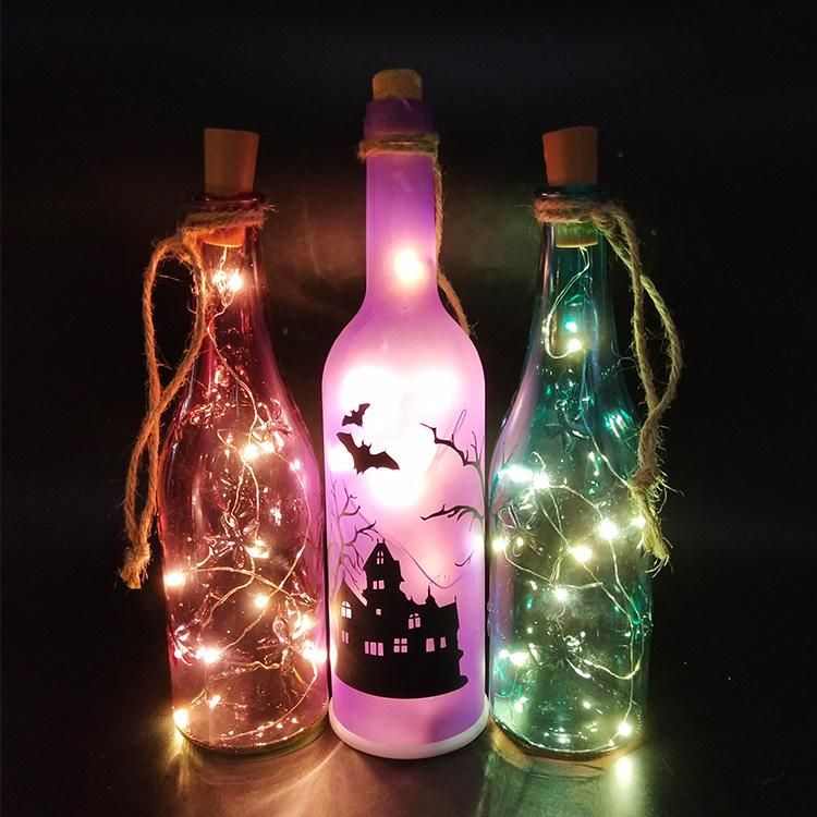Glass Wishing LED String Bottle LED Copper Wire Light Decorative Bottle Christmas Gifts New