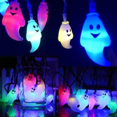 Halloween Decorations String Lights, 30 LED Waterproof Cute Ghost LED Holiday Lights for Outdoor Decor