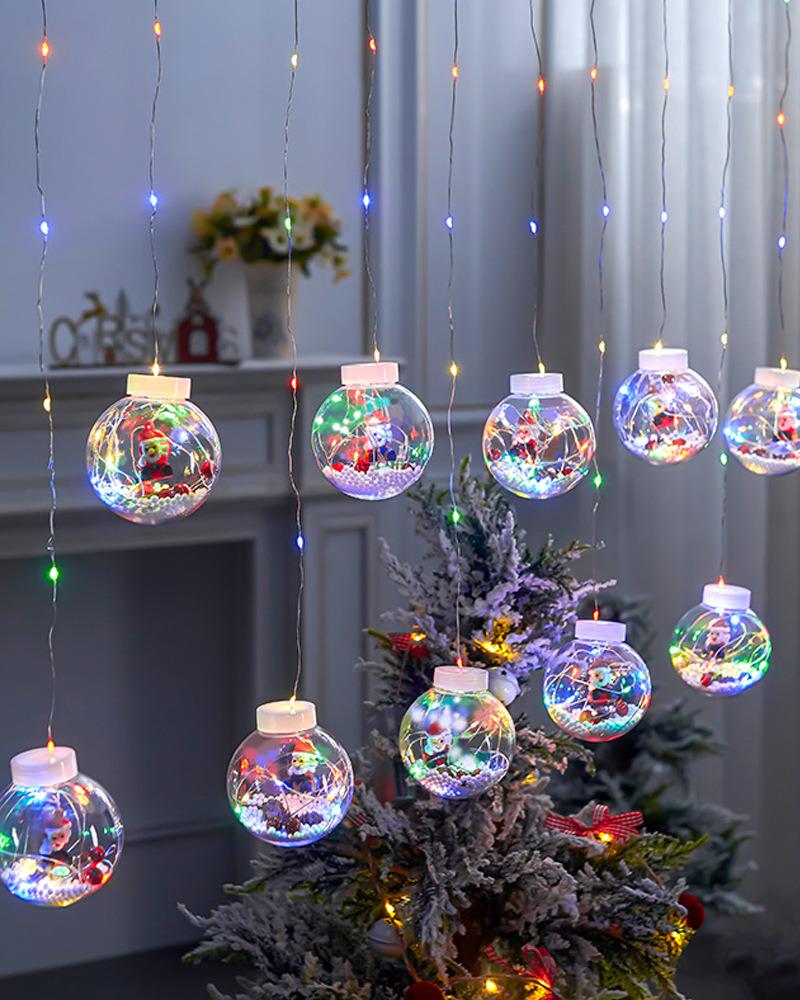 Christmas Curtain String Light Ball LED Wishing Ball Festival Decoration