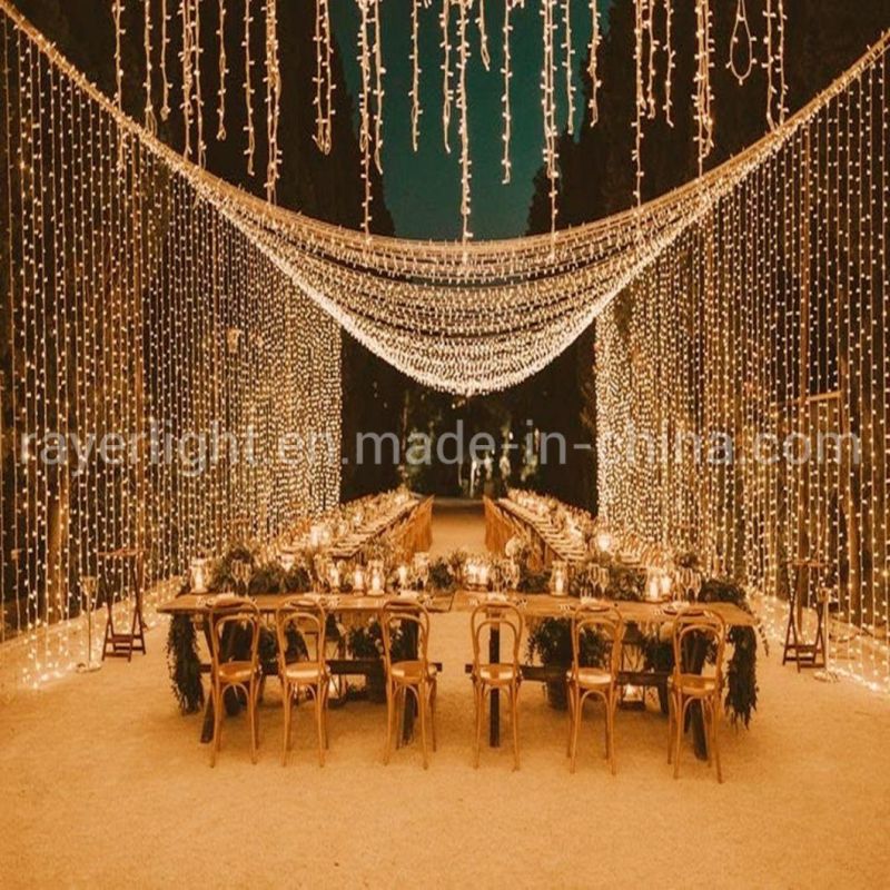 Outdoor Removable Fall String LED Curtain Lights Wedding Decoration Light