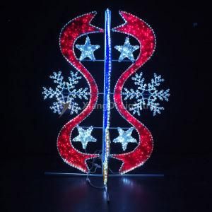 Snowflake and Belt LED Motif Light for Christmas Holiday Street Decoration