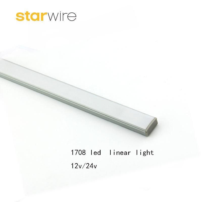 Professional 15.8W Aluminum 1708 Linear LED Light Diffuser