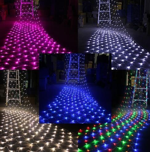 Garden/Home Decorative Lights Wedding /Festival Ceiling Decoration Colorful LED Net Lights