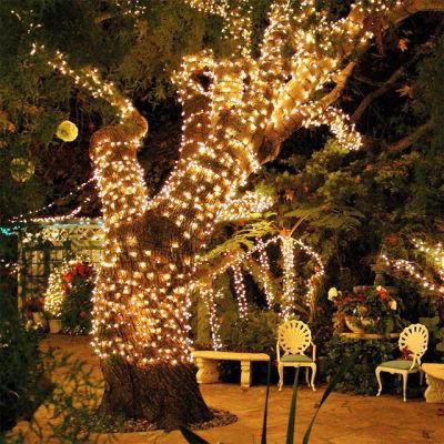 LED Outdoor Solar Lamp LEDs String Light for Fairy Holiday Christmas Party Garland Solar Garden Waterproof
