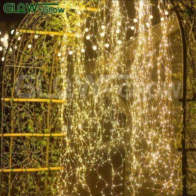 12V Warm White Sliver Wire LED Fairy String Light for Holiday Christmas Tree Home Decoration