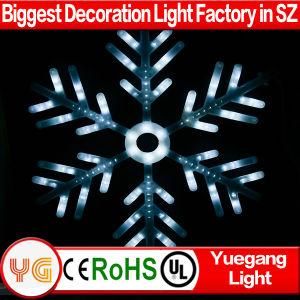 Ce &amp; RoHS China Promotional LED Plastic Snowflake Motif Christmas Lights RGB Color Changing LED Lights