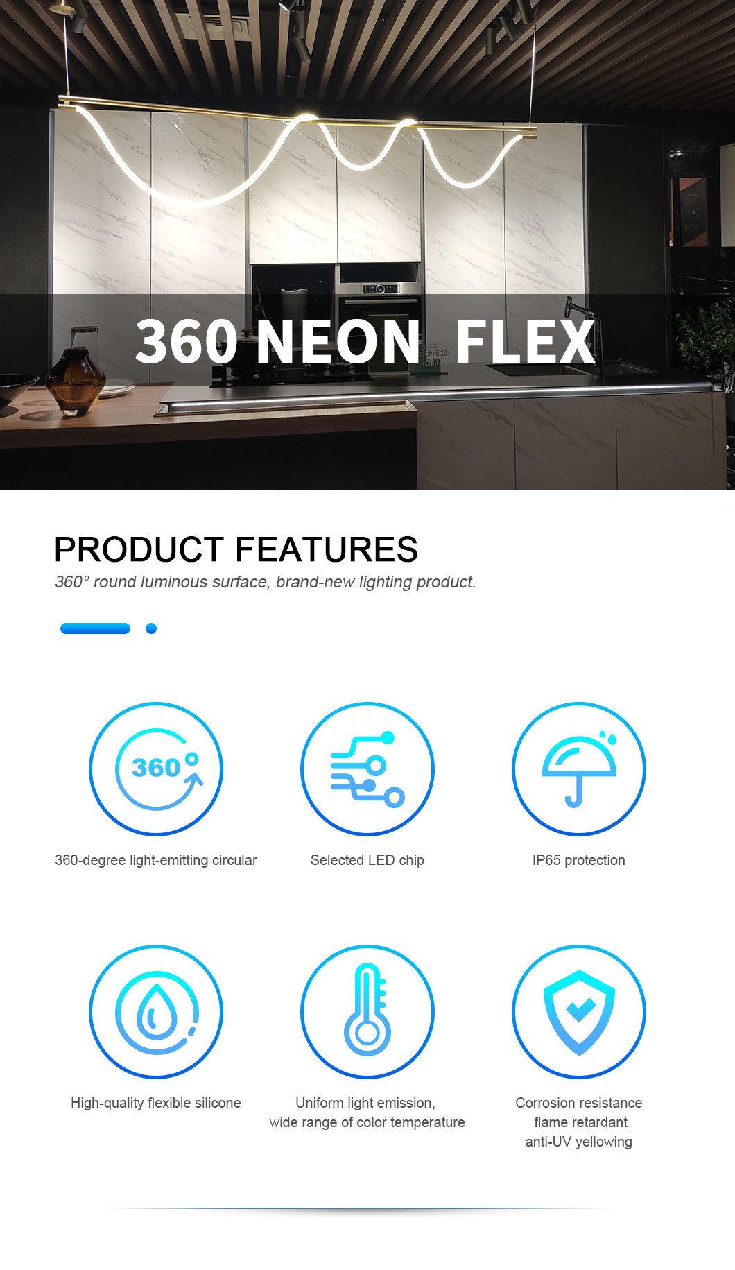 Good Quality 360° Neon Flexible Strip Warm White 2700K Dimmable Neon LED Light