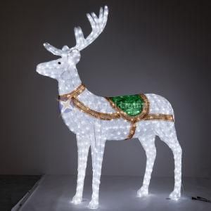 Deer 3D Motif Light Fine Workmanship for Christmas and Shopping Mall Decoration