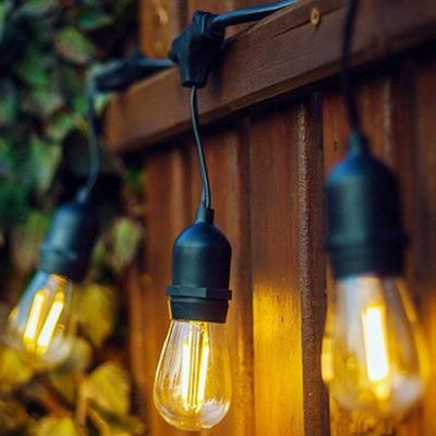Outdoor Waterproof LED String Lights Vintage Bulb Solar Powered LED String Lights