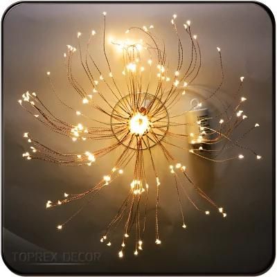 Outdoor Holiday Tree Decorative Light Copper Wire LED Starburst