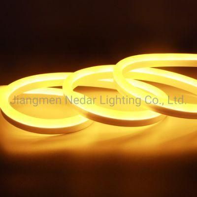 Holiday Christmas Wedding Decoration Light DC24V Flexible SMD2835 LED Neon Lamps Waterproof Yellow Color