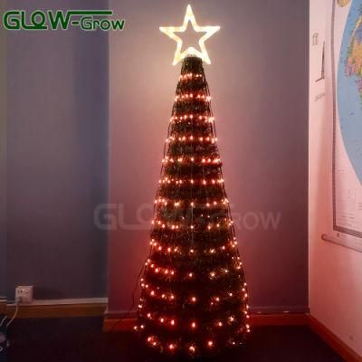 5V 1.5m Color Changing RGB Christmas LED Lighted Pixel Tree for Home Restaurant Shopping Mall Holiday Decoration