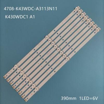 New LED Backlight Strip 3 Lamp 4708-K430wdc-A3113n11 A1113n11 K430wdc1 L43e6800 43hff5952/T3 43L1600c 43bdl4012n/62 for TV