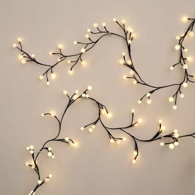 Acrylic Ball Branch Christmas Tree Decorative Lamp String