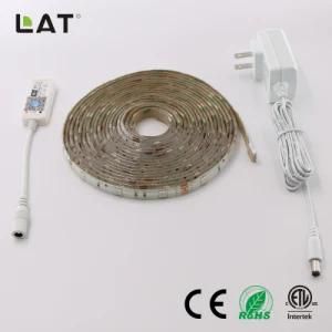 Smart Tuya WiFi High Brightness 1m SMD 5050 RGB 30/60/120LEDs DC24V Flexible LED Strip/Tape Ce ETL UL Work with Echo Enable Alexa Voice