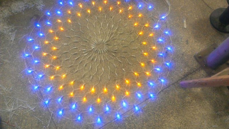 220V 110V Outdoor Holiday Decoration Color Changing Waving LED String Fishing Net Light