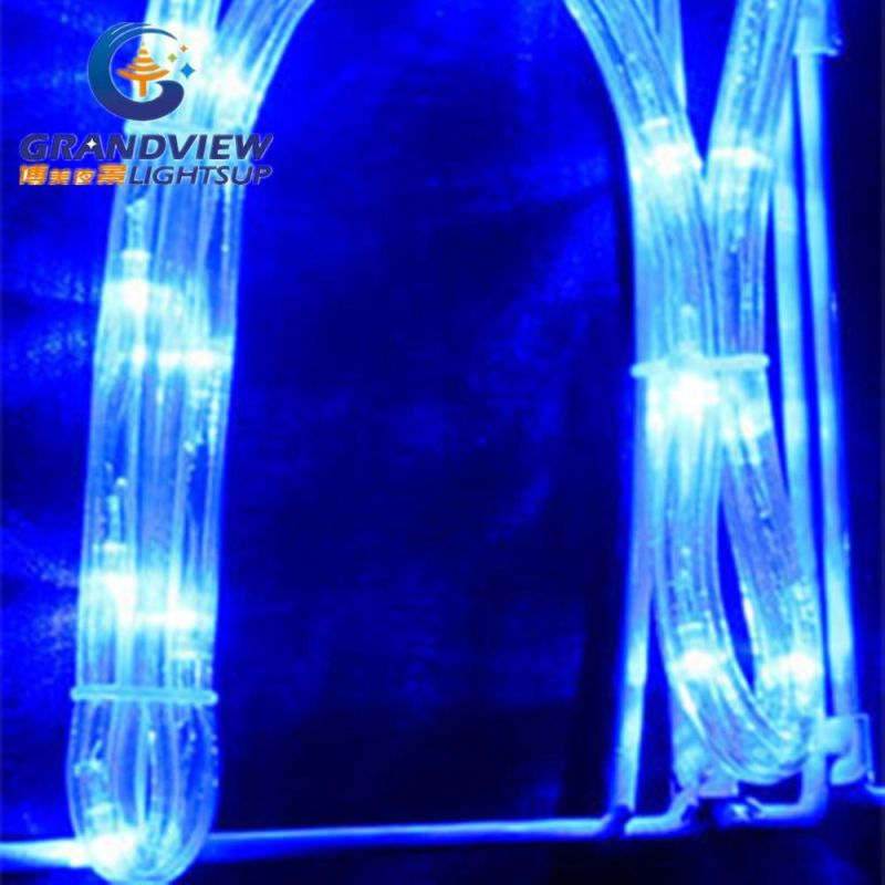Animated 290cm Wide LED Blue ′merry Christmas′ Motif Rope Lights